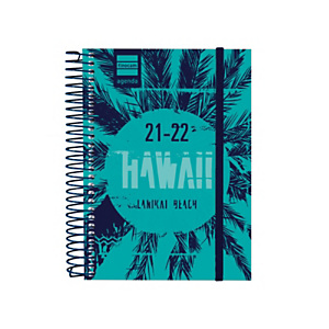 FINOCAM Hawaii Agenda escolar para secundaria día-página curso 2021-22 tamaño 8º euskera FINOCAM Hawaii Agenda escolar para secundaria día-página curso 2021-22 tamaño 8º euskera