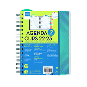FINOCAM Magistral Agenda escolar personalizable del Docente día-página curso 2022-23 tamaño 4º, català