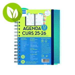 FINOCAM Magistral Agenda escolar personalizable del Docente Semana-vista Horizontal curso 2025-26 tamaño 4º, català, azul FINOCAM Magistral Agenda escolar personalizable del Docente Semana-vista Horizontal curso 2025-26 tamaño 4º, català, azul