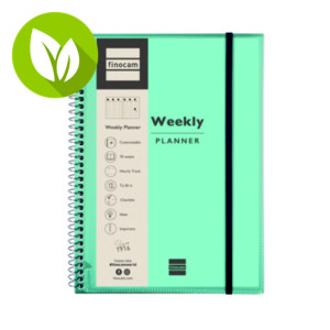 FINOCAM Mytime E10 Agenda semana-vista vertical, sin fechar, perpetua, 155 x 212 mm, espiral, tapa personalizable, internacional, multilingüe FINOCAM Mytime E10 Agenda semana-vista vertical, sin fechar, perpetua, 155 x 212 mm, espiral, tapa personalizable, internacional, multilingüe