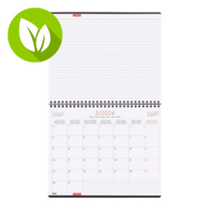 FINOCAM Planificador-Agenda de sobremesa, espiral, notas, 2026, mes vista, 250 x 200 mm, idiomas internacionales, multilingüe, gris FINOCAM Planificador-Agenda de sobremesa, espiral, notas, 2026, mes vista, 250 x 200 mm, idiomas internacionales, multilingüe, gris