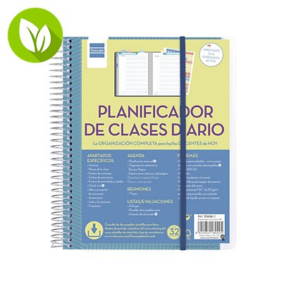 FINOCAM Planificador de clases diario Docente, A5, castellano - 1
