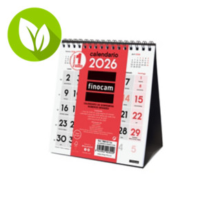 FINOCAM XS Calendario anual de sobremesa 2026, números grandes, 140 x 150 mm, castellano FINOCAM XS Calendario anual de sobremesa 2026, números grandes, 140 x 150 mm, castellano