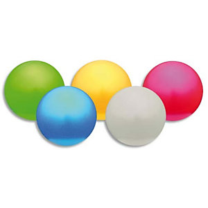 FIRST LOISIRS Lot de 5 ballons nacrés diamètre 12 cm poids 150g regonflables coloris assortis