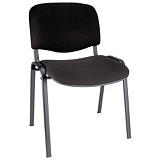 First Tex Silla apilable, tapizado, estructura metálica, negro First Tex Silla apilable, tapizado, estructura metálica, negro