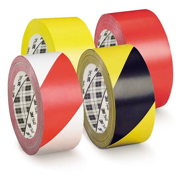 Fita adesiva de sinalização 3M vermelha 50mm x 33m - 2