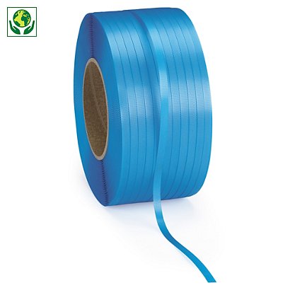Fita de cintar de polipropileno para cintagem manual e/ou máquina azul 12 x 0,6mm RAJA - 1