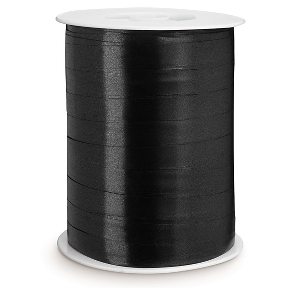 Fita de embrulho acetinada preta