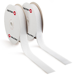 Fixation adhésive pour charges légères en galette industrielle blanc 20 mm x 25 m