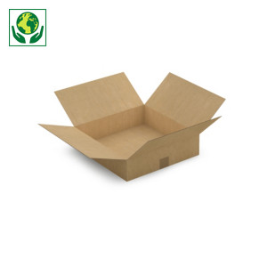 Flacher Karton 400 X 400 X 100 Mm