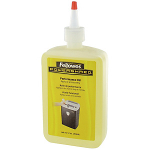 Flacon de 350 ml de l'huile de coupe Fellowes pour destructeur Flacon de 350 ml de l'huile de coupe Fellowes pour destructeur