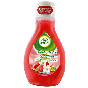 Flacon mèche 2 en 1 Airwick framboisier en fleurs 375 ml Flacon mèche 2 en 1 Airwick framboisier en fleurs 375 ml