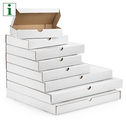 Flat white postal boxes, 650x450x50mm - 1