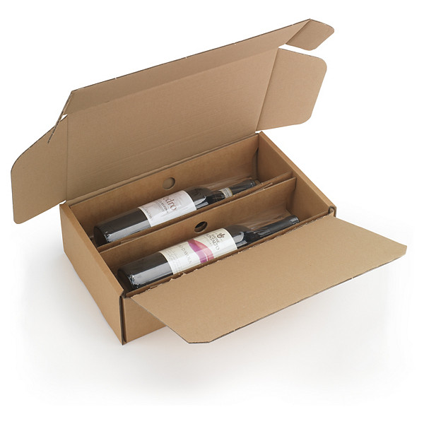 Flesverpakking met geïntegreerde foliebescherming 36,7 x 22,4 x 11,6 cm - 1