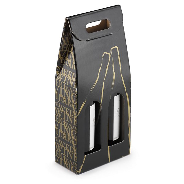 Flesverpakking met lakpapier Classic voor 1 fles wijn - 3