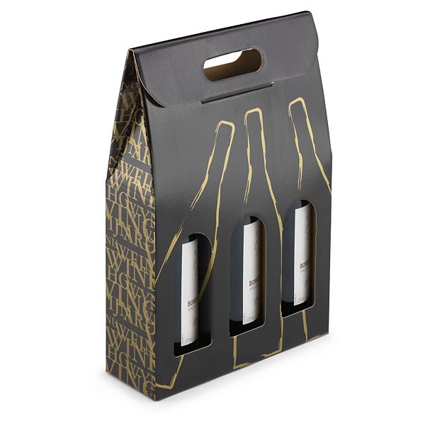 Flesverpakking met lakpapier Classic voor 1 fles wijn - 4