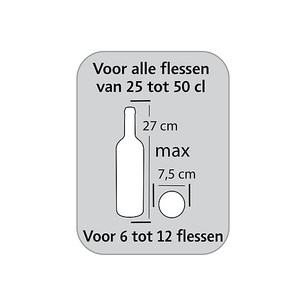 Flesverpakking met versterkte vakverdeling 25 tot 50 cl 37 x 26,2 x 29,2 cm - 6