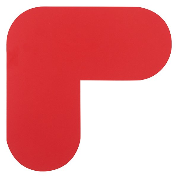 Floor signal markers walkways foot sign, yellow, pack of 10 - 2