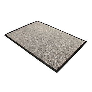 Floortex Felpudo de interior 120 x 180 cm gris jaspeado