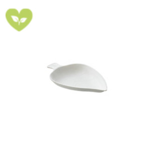 Foglia per finger food monouso, Polpa di cellulosa, Biodegradabile, Bianco (confezione 50 pezzi) Foglia per finger food monouso, Polpa di cellulosa, Biodegradabile, Bianco (confezione 50 pezzi)