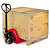 Foldable plywood export box with pallet, 780x580x580mm - 2