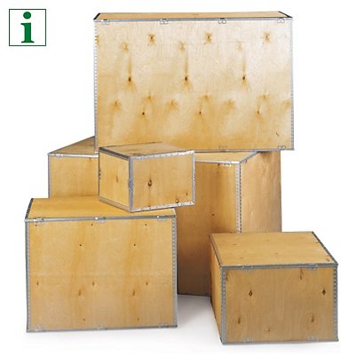 Foldable, plywood export boxes, 1180x780x580mm - 1