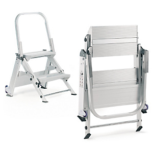 Folding steps with wheels Folding steps with wheels