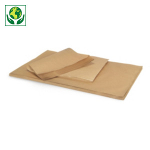 Folhas de papel kraft natural qualidade 70 gr/m² RAJA