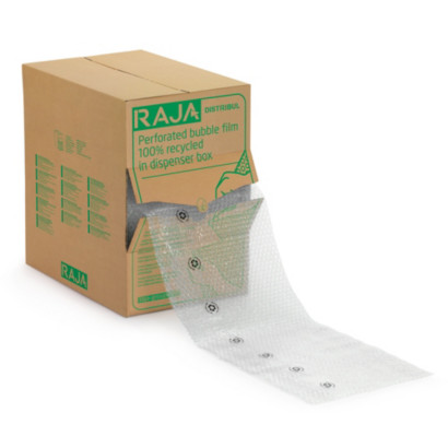 Folia bąbelkowa w 100% z recyklingu, 60 mikronów, w dyspenserze