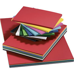 FOLIA Carton de couleur, A2, 160 g/m2, lisse, assorti