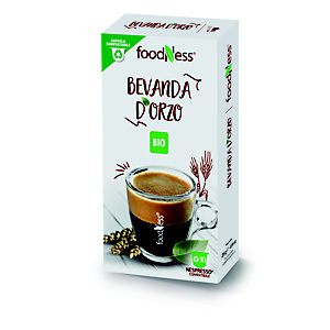 foodNess® Capsula Bevanda d'Orzo Bio, Compatibile Nespresso®* (confezione 10 capsule)