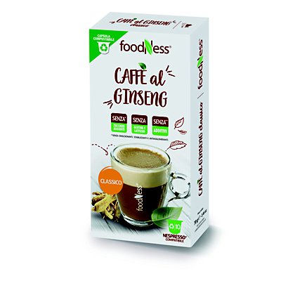 foodNess® Capsula Ginseng Classico, Compatibile Nespresso®* (confezione 10 capsule)