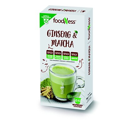 foodNess® Capsula Ginseng & Matcha, Compatibile Nespresso®* (confezione 10 capsule)
