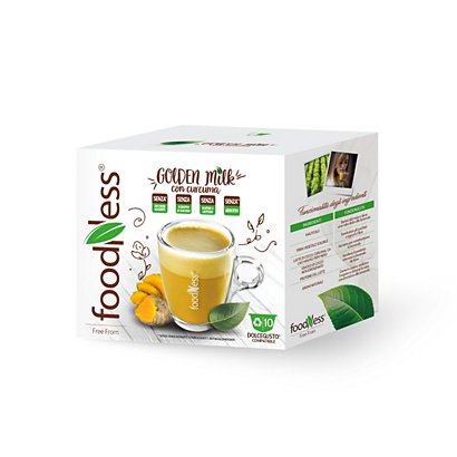 foodNess® Capsula Golden Milk, Compatibile Dolcegusto®* (confezione 10 capsule)