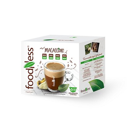 foodNess® Capsula Macaccino, Compatibile Dolcegusto®* (confezione 10 capsule)