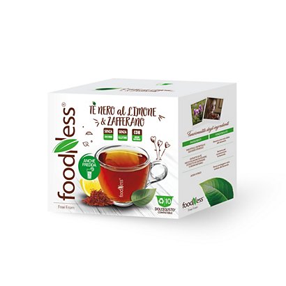 FoodNess® Capsula Tè nero Limone & Zafferano, Compatibile Dolcegusto®* (confezione 10 capsule)