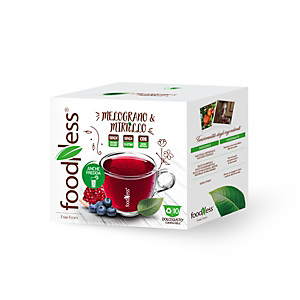 FoodNess® Capsula Tisana Melograno & Mirtillo, Compatibile Dolcegusto®* (confezione 10 capsule) FoodNess® Capsula Tisana Melograno & Mirtillo, Compatibile Dolcegusto®* (confezione 10 capsule)