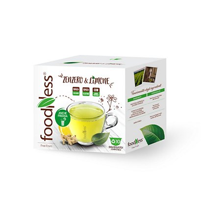 FoodNess® Capsula Tisana Zenzero & Limone, Compatibile Dolcegusto®*  (confezione 10 capsule) - Tè e Tisane