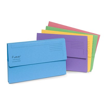 Forever A4 Foolscap Document Wallets - 1