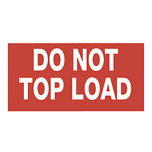 Forsendelsesetiketter - Do not topload