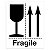 Fragile instructions shipping labels, Fragile this way up, 73x101mm, roll of 500 - 1