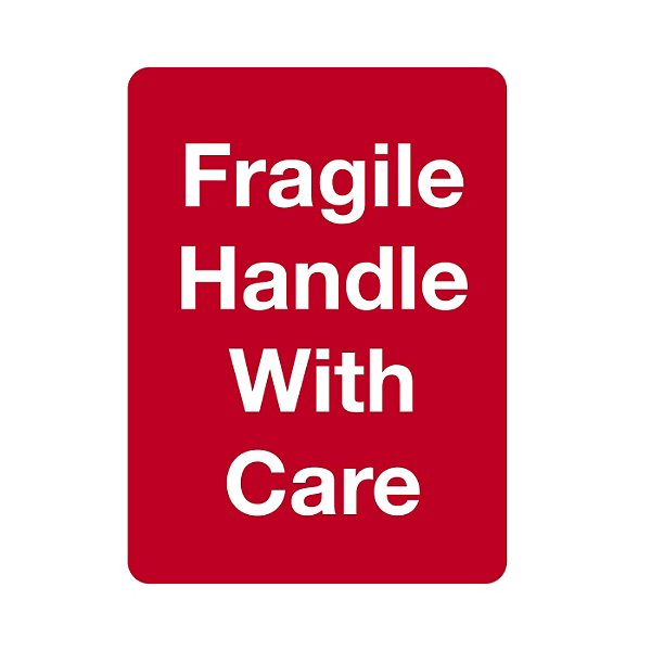 Fragile instructions shipping labels, handle with care, 73x101mm, roll of 500 - 5