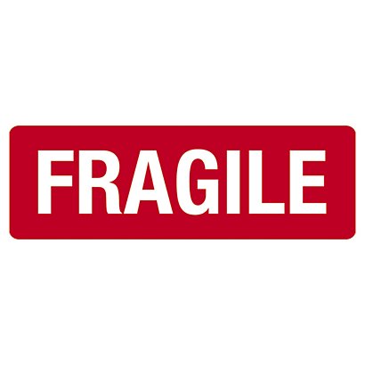 Fragile packaging labels - 1