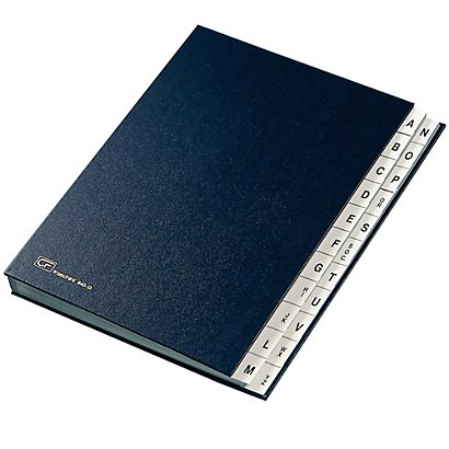 FRASCHINI Classificatore alfabetico A/Z - 640D - 24x34 cm - blu - 1