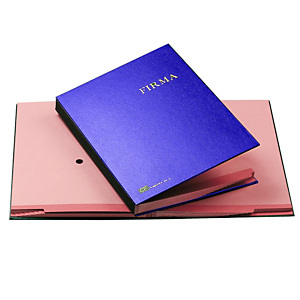 FRASCHINI Libro firma - 14 intercalari rinforzati - 24x34 cm - blu - Fraschini FRASCHINI Libro firma - 14 intercalari rinforzati - 24x34 cm - blu - Fraschini