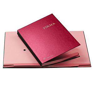 FRASCHINI Libro firma - 14 intercalari rinforzati - 24x34 cm - rosso - Fraschini FRASCHINI Libro firma - 14 intercalari rinforzati - 24x34 cm - rosso - Fraschini