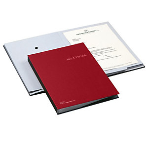 FRASCHINI Libro firma - 18 intercalari - 24x34 cm - rosso