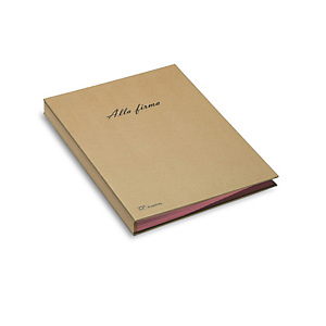 FRASCHINI Libro firma Eco - 18 intercalari - 24x34 cm - avana - Fraschini FRASCHINI Libro firma Eco - 18 intercalari - 24x34 cm - avana - Fraschini