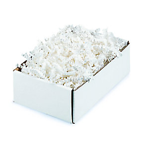 Frisure papier kraft Blanc particules de calage - Boîte de 5 kg