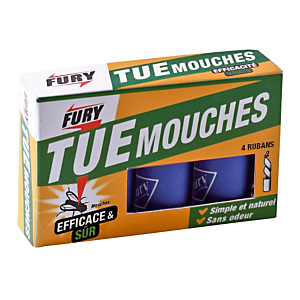 FURY Rubans tue mouches Fury, lot de 4 FURY Rubans tue mouches Fury, lot de 4